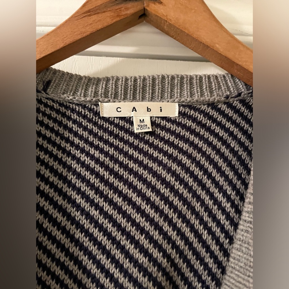 Cabi Colorblock Open Front Blanket Knit Sweater C… - image 4